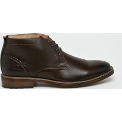 Big Star - Buty. Pomarańczowe buty wizytowe męskie marki BIG STAR, ze skóry, na sznurówki. W wyprzedaży za 179,90 zł.
