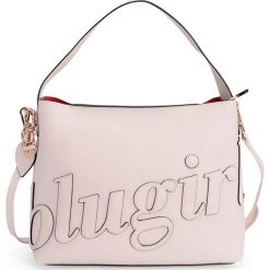 Blugirl Torebka. Pomarańczowe torebki worki damskie Blugirl By Blumarine, w paski, ze skóry, bez dodatków. Za 319,00 zł.