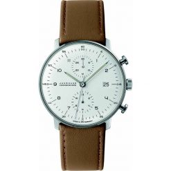 Zegarki męskie: Zegarek męski Junghans Max Bill Chronoscope 027.4502.00