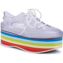 Sandały MELISSA - Star In Love Ad 53595 Clear/White/Multicolor 53595. Białe klapki damskie Melissa, bez wzorów, z tworzywa sztucznego, bez obcasa. Za 339,00 zł.