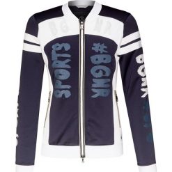 Bluza BOGNER EMELY. Niebieskie bluzy damskie Bogner, z nadrukiem, z tkaniny, bez rękawów, bez kaptura. Za 1760,00 zł.