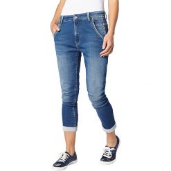 Dżinsy "Topsy" - Slim fit - w kolorze niebieskim. Niebieskie jeansy damskie Denim Special, w paski. W wyprzedaży za 171,95 zł.