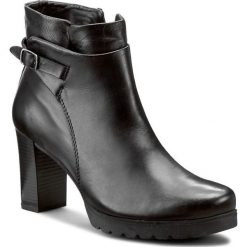 Buty zimowe damskie: Botki POLLONUS – 5-0898-001 Czarny Velvet