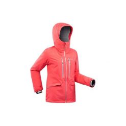 Kurtka narciarska freeride JKT SKI FR500 damska. Czerwone kurtki damskie WED'ZE, s, bez wzorów, z elastanu, bez kaptura, narciarskie. Za 499,99 zł.