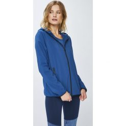 Reebok - Kurtka Woven. Niebieskie kurtki damskie marki Reebok, s, z poliesteru, z kapturem. W wyprzedaży za 149,90 zł.