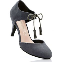 Czółenka bonprix antracytowy. Szare buty ślubne damskie marki bonprix, na obcasie. Za 109,99 zł.