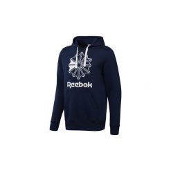 Bluzy Reebok Classic Bluza z kapturem Classics Big Logo. Niebieskie bluzy męskie Reebok Classic, s, bez wzorów, z kapturem, bez rękawów, z kapturem. Za 229,00 zł.