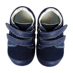 Buciki niemowlęce: Skórzane buty w kolorze granatowym do nauki chodzenia