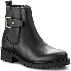 Botki TOMMY HILFIGER - DENIM Corey 2A FW0FW01458 Black 990. Czarne botki damskie na obcasie marki TOMMY HILFIGER, z denimu. W wyprzedaży za 379,00 zł.