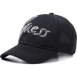 Czapka z daszkiem Guess W01Z56 WA280. Czarne czapki damskie Guess, z aplikacjami. Za 149,00 zł.