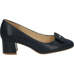 Buty ślubne damskie: Czółenka – F311 PUN BLU