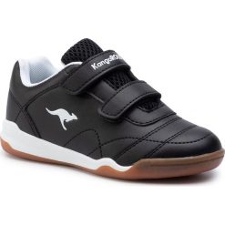 Sneakersy KANGAROOS - Courtyard V 18392 000 5012 Jet Black/White. Czarne półbuty dziewczęce KangaROOS, na rzepy. Za 129,00 zł.
