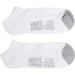 Levi's - Skarpety(2-pak). Białe skarpetki męskie marki Levi's®, z elastanu. Za 39,90 zł.