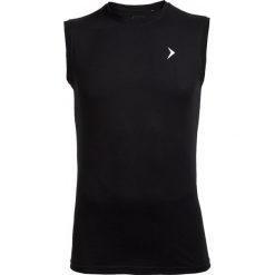 Koszulka bez rękawów męska TSM600 - czarny - Outhorn. Czarne t-shirty męskie marki Outhorn, na lato, m, z bawełny. W wyprzedaży za 19,99 zł.