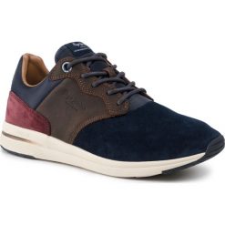 Sneakersy PEPE JEANS - Jayker Lth Mix PMS30578 Navy 595. Niebieskie sneakersy męskie Pepe Jeans, na co dzień, bez wzorów, z jeansu, klasyczne, bez zapięcia. W wyprzedaży za 329,00 zł.