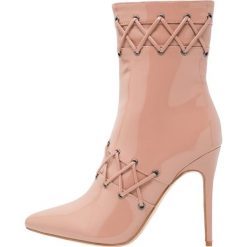 Botki damskie lity: Public Desire KENTON Botki na obcasie blush nude
