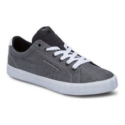 Sneakersy w kolorze antracytowym. Szare trampki męskie Denim Special, bez wzorów, z materiału, na sznurówki. W wyprzedaży za 107,95 zł.