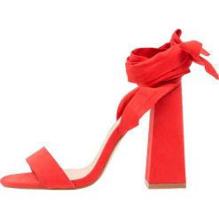 Rzymianki damskie: Public Desire HONESTY Sandały na obcasie red
