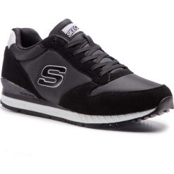 Sneakersy SKECHERS - Waltan 52384/BLK Black. Czarne sneakersy męskie Skechers, na co dzień, bez wzorów, ze skóry, eleganckie, bez zapięcia. Za 299,99 zł.