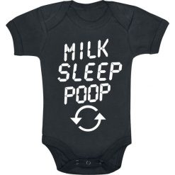 Body niemowlęce: Milk Sleep Poop Body czarny