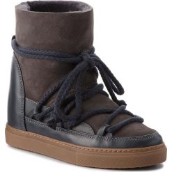 Buty INUIKII - Sneaker Classic 70203-5 D'Grey. Szare kozaki damskie Inuikii, na zimę, ze skóry, na niskim obcasie, bez zapięcia. W wyprzedaży za 729,00 zł.