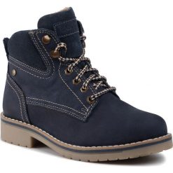 Trapery LASOCKI - WI21-218134 Cobalt Blue. Niebieskie trapery damskie Lasocki, ze skóry, klasyczne, bez obcasa, bez zapięcia. Za 199,99 zł.