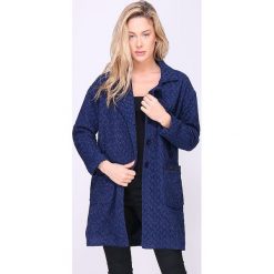 Płaszcz "Lachanel" w kolorze granatowym. Niebieskie kurtki damskie Multiples grandes tailles, bez wzorów, klasyczne, bez kaptura. W wyprzedaży za 128,95 zł.