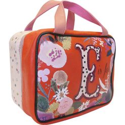 Kosmetyczki damskie: Kosmetyczka „Ampersand E” w kolorze czerwono-jasnoróżowym – 19 x 28 x 14,5 cm