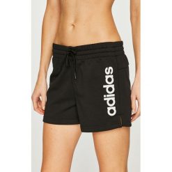 Adidas Performance - Szorty. Czarne spodenki sportowe damskie adidas Performance, s, bez wzorów, z bawełny, sportowe. Za 99,90 zł.