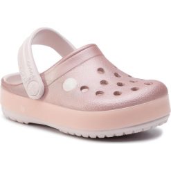 Klapki CROCS - Crocband Ice Pop Clog K 205793 Barely Pink. Różowe sandały dziewczęce Crocs, z tworzywa sztucznego, bez zapięcia. W wyprzedaży za 129,00 zł.