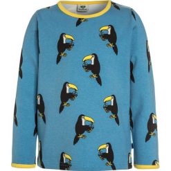 Småfolk WITH TOUCAN Bluzka z długim rękawem cendre blue. Niebieskie bluzki dziewczęce bawełniane marki Småfolk, z długim rękawem. Za 139,00 zł.