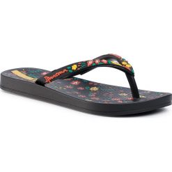 Japonki IPANEMA - Anat Lovely III Kids 82864 Black/Yellow 20566. Czarne sandały dziewczęce Ipanema, z tworzywa sztucznego, bez zapięcia. Za 69,99 zł.