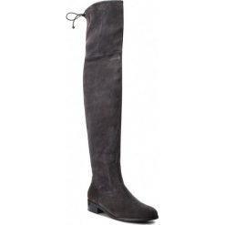 Muszkieterki PETER KAISER - Pesa 85247/128 Carbon Suede. Szare kozaki damskie Peter Kaiser, ze skóry, bez obcasa, na obcasie, bez zapięcia. W wyprzedaży za 939,00 zł.