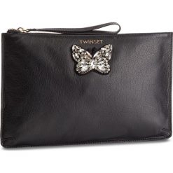 Torebka TWINSET - Pochette 191TA7290 Nero 00006. Czarne torebki klasyczne damskie Twinset, bez wzorów, ze skóry, wizytowe, bez dodatków. W wyprzedaży za 389,00 zł.