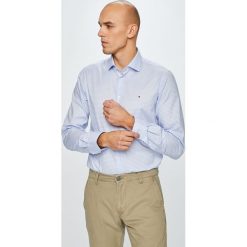 Tommy Hilfiger Tailored - Koszula. Niebieskie koszule męskie Tommy Hilfiger Tailored, w kratkę, z bawełny, klasyczne, z klasycznym kołnierzykiem, z długim rękawem. Za 299,90 zł.