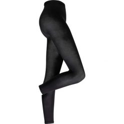 Legginsy nylonowe bonprix czarny. Zielone legginsy marki bonprix, w kropki, z kopertowym dekoltem, kopertowe. Za 44,99 zł.