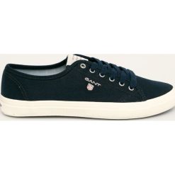 Gant - Tenisówki Preptown. Niebieskie trampki i tenisówki damskie GANT, bez wzorów, z gumy, na sznurówki. Za 269,90 zł.