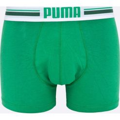 Puma - Bokserki Puma Placed logo boxer 2p green (2-pack). Zielone bokserki męskie Puma, z bawełny. W wyprzedaży za 49,90 zł.