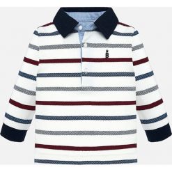 Mayoral - Longsleeve dziecięcy 68-92 cm. Białe t-shirty chłopięce Mayoral, bez wzorów, z elastanu, z długim rękawem. W wyprzedaży za 69,90 zł.