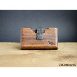 Portfele damskie: Drewniany Portfel Zebrano