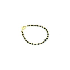 Bransoletka Spinel i Hematyt złoto. Czarne bransoletki damskie Brazi druse jewelry, z hematytem, złote. Za 125,00 zł.