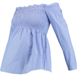 Bluzki asymetryczne: Anna Field MAMA Bluzka light blue/white