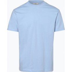 Minimum - T-shirt męski – Aarhus, niebieski. Niebieskie t-shirty męskie marki Minimum, m, z aplikacjami, z bawełny, z klasycznym kołnierzykiem. Za 149,95 zł.