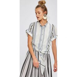 Answear - Koszula Stripes Vibes. Różowe koszule damskie marki ANSWEAR, z dzianiny. W wyprzedaży za 59,90 zł.
