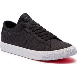 Buty NIKE - Sb Zoom Blazer Low Cnvs Decon AH3370 001 Black/Black Anthracite. Czarne sneakersy męskie Nike, z tworzywa sztucznego, bez zapięcia. W wyprzedaży za 289,00 zł.