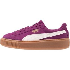 Puma SUEDE PLATFORM SNK JR Tenisówki i Trampki dark purple/marshmallow. Fioletowe trampki chłopięce Puma, z materiału. W wyprzedaży za 169,95 zł.