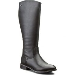 Oficerki JENNY FAIRY - W15AW240-6 Czarny. Czarne buty zimowe damskie Jenny Fairy, z polaru, na obcasie. Za 139,99 zł.