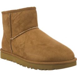 UGG CLASSIC MINI II CHESTNUT. Żółte śniegowce damskie Molly.pl, na zimę, z wełny, bez zapięcia. Za 759,00 zł.