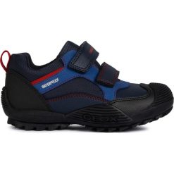 Geox tenisówki chłopięce Atreus 31 niebieski. Niebieskie buty chłopięce sportowe Geox, bez zapięcia. Za 259,00 zł.