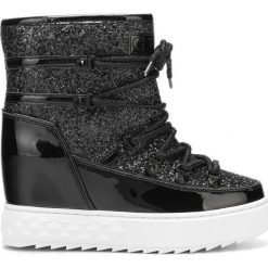 Guess Freezyn Śniegowce Czarny. Czarne śniegowce damskie Guess, na zimę, z materiału, bez zapięcia. Za 633,95 zł.